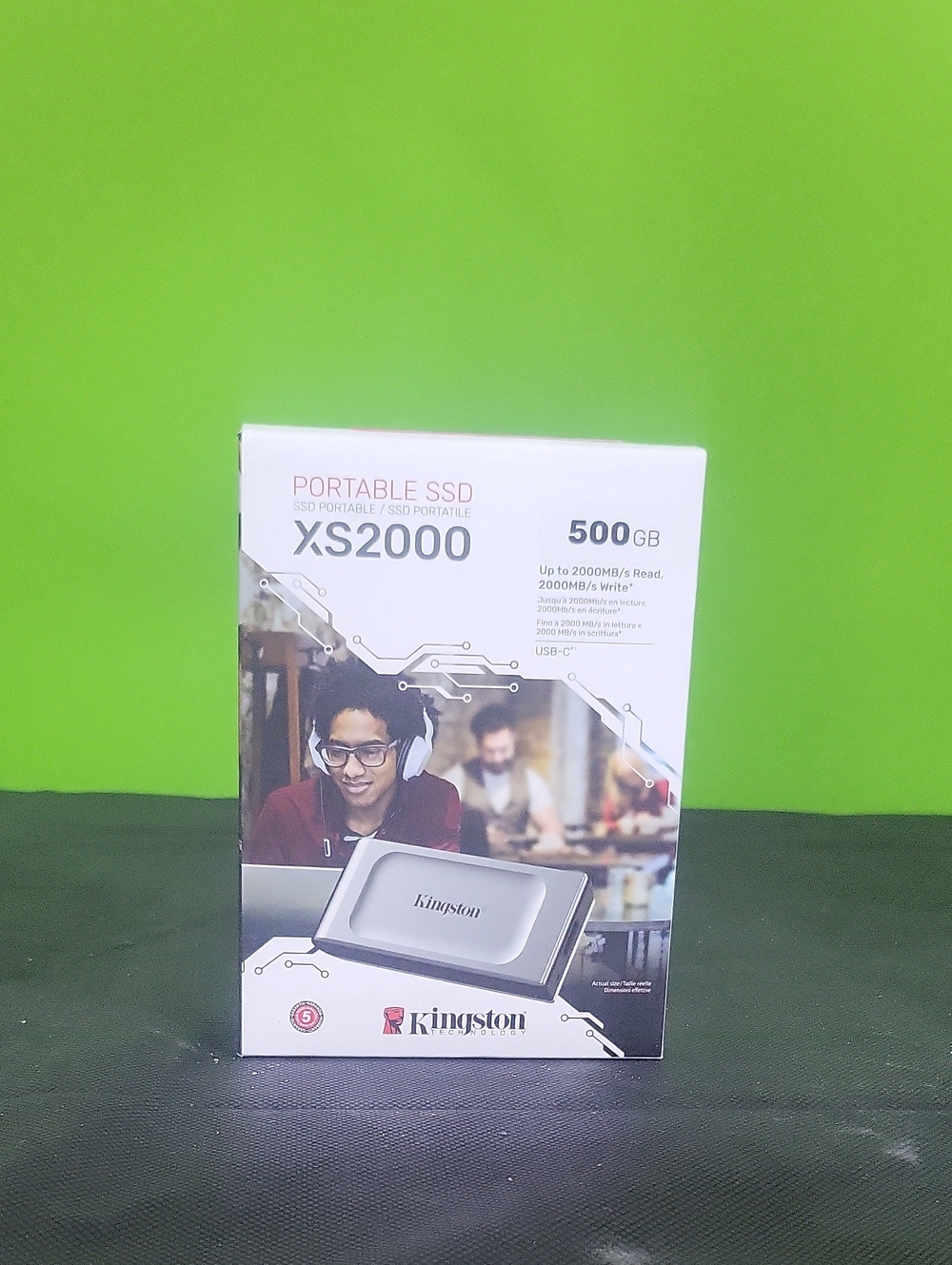 Kingston XS2000 500GB Portable SSD - Silver